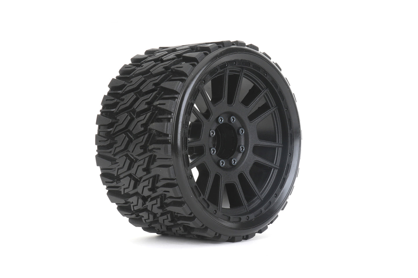 1/8 SMT 4.0 Prophet Tires Mounted on Black Claw Rims,