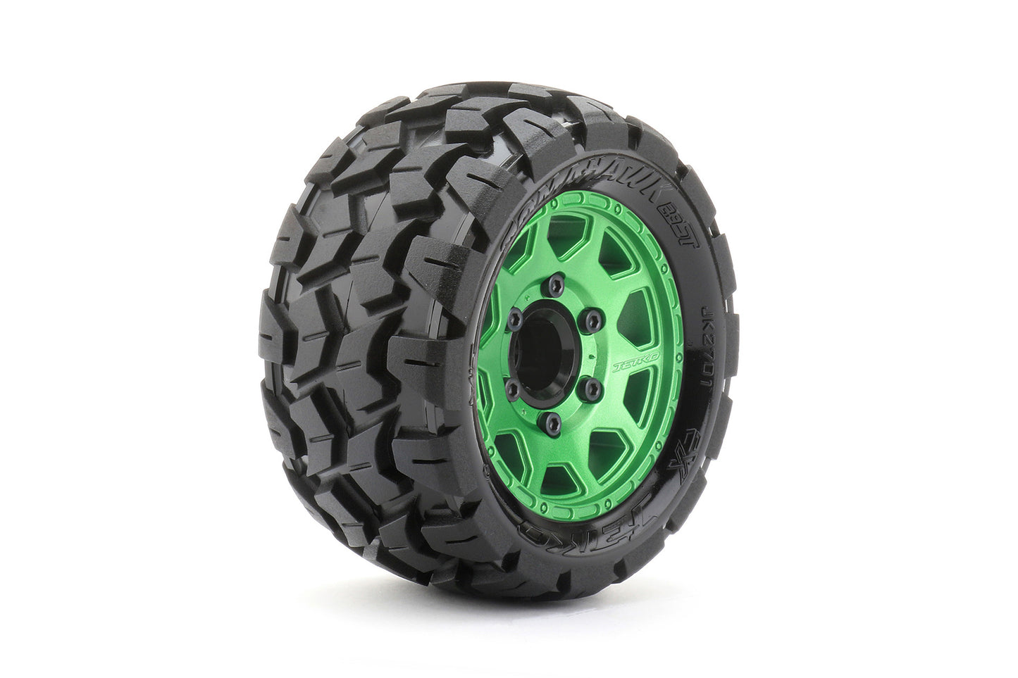 1/10 ST 2.8 EX-Tomahawk Tires Mounted on Metal Green Claw
