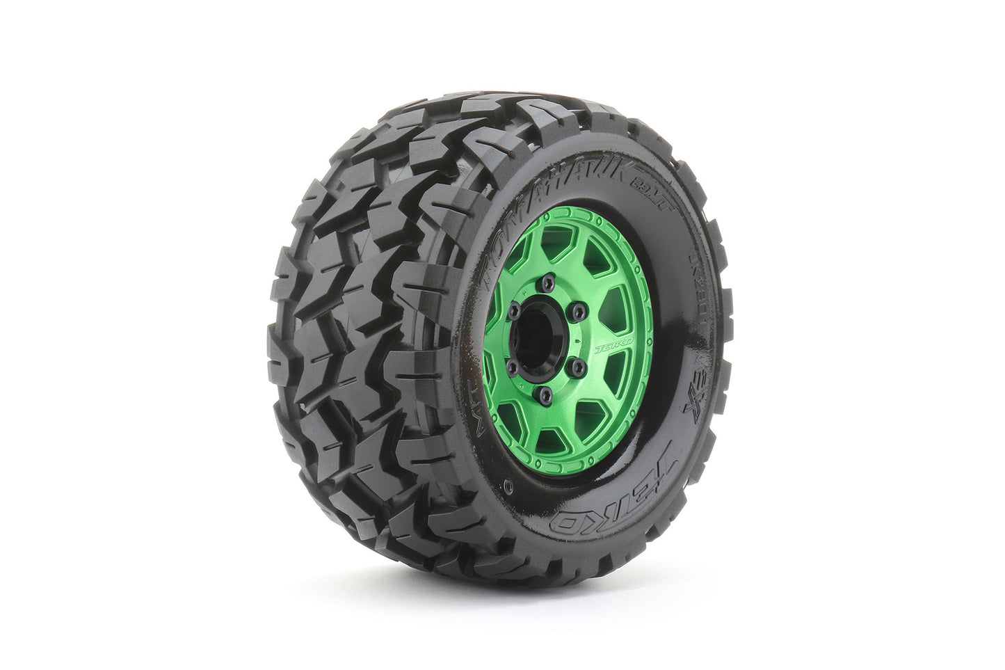 1/10 MT 2.8 EX-Tomahawk Tires Mounted on Metal Green Claw