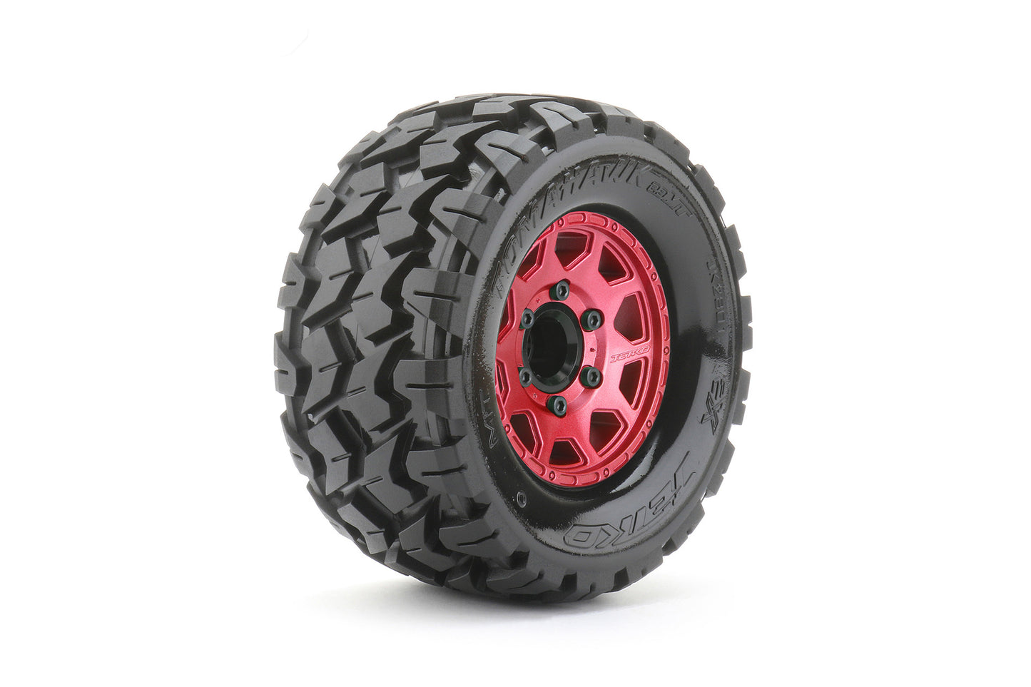 1/10 MT 2.8 EX-Tomahawk Tires Mounted on Metal Blue Claw