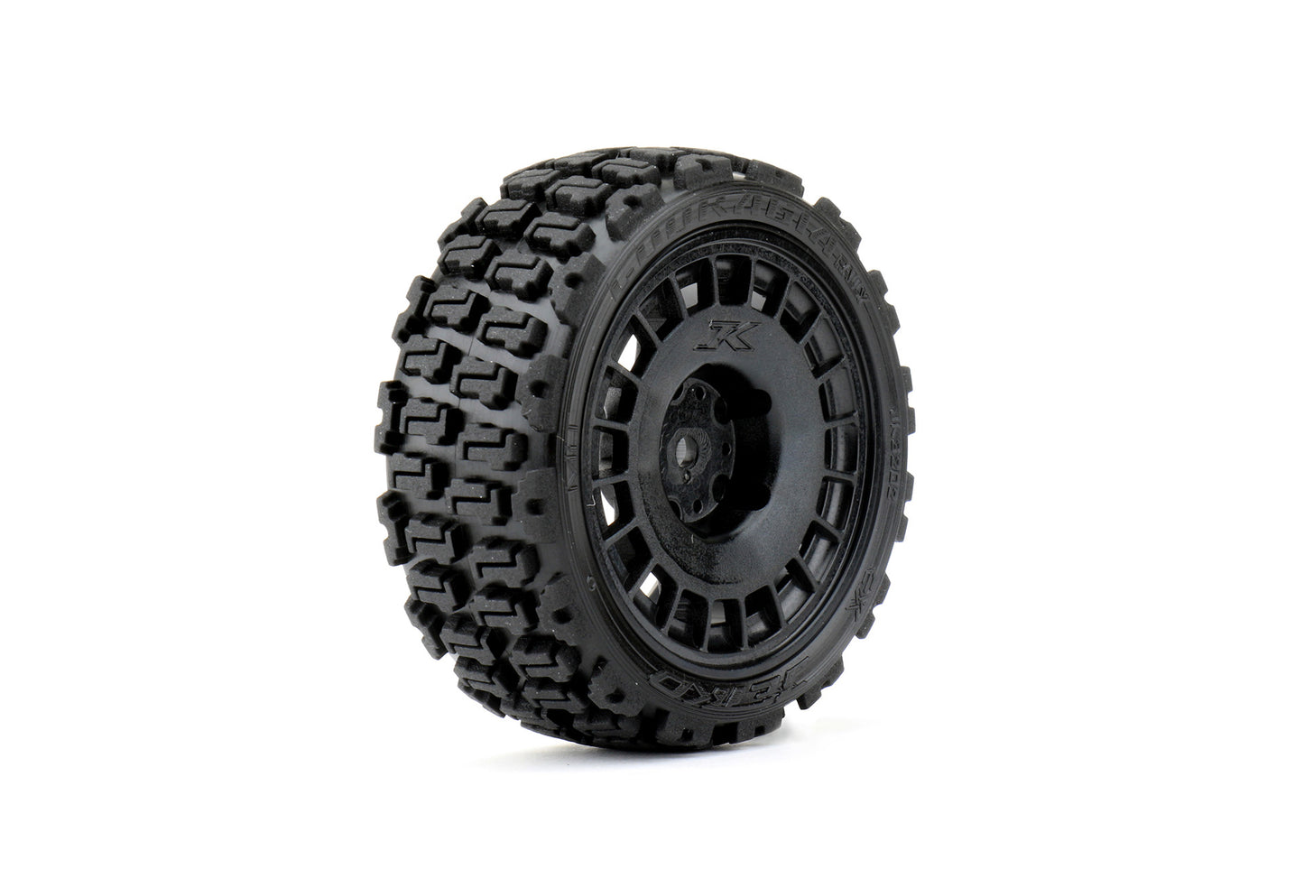 1/10 Rally Couragia Tires Mounted on Black Radial Rims,