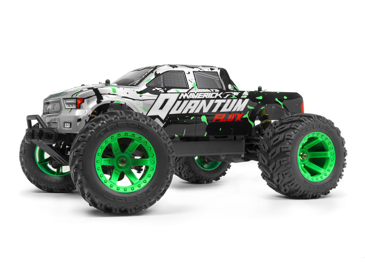 Quantum MT Flux 80A Brushless 1/10 4WD Monster Truck, Ready To Run - Silver