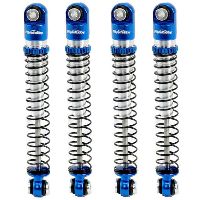 Aluminum 54mm Long Travel Shocks 1/24, Blue, for Axial