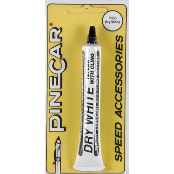 Dry White(TM) PTFE Lubricant with Cling - PineCar(R) - .12oz 3.5g