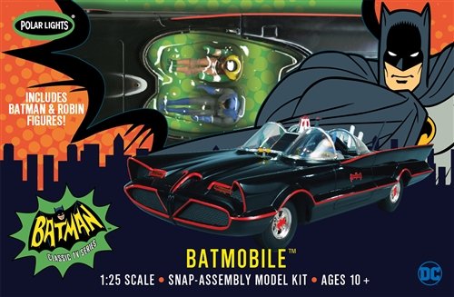 POLAR LIGHTS 1966 BATMOBILE (SNAP) 1:25 SCALE MODEL KIT