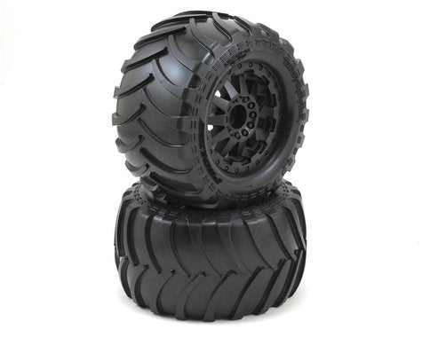 Pro-Line Destroyer 2.8" Tires w/F-11 Electric Rear Wheels (2) (Black) (M2)