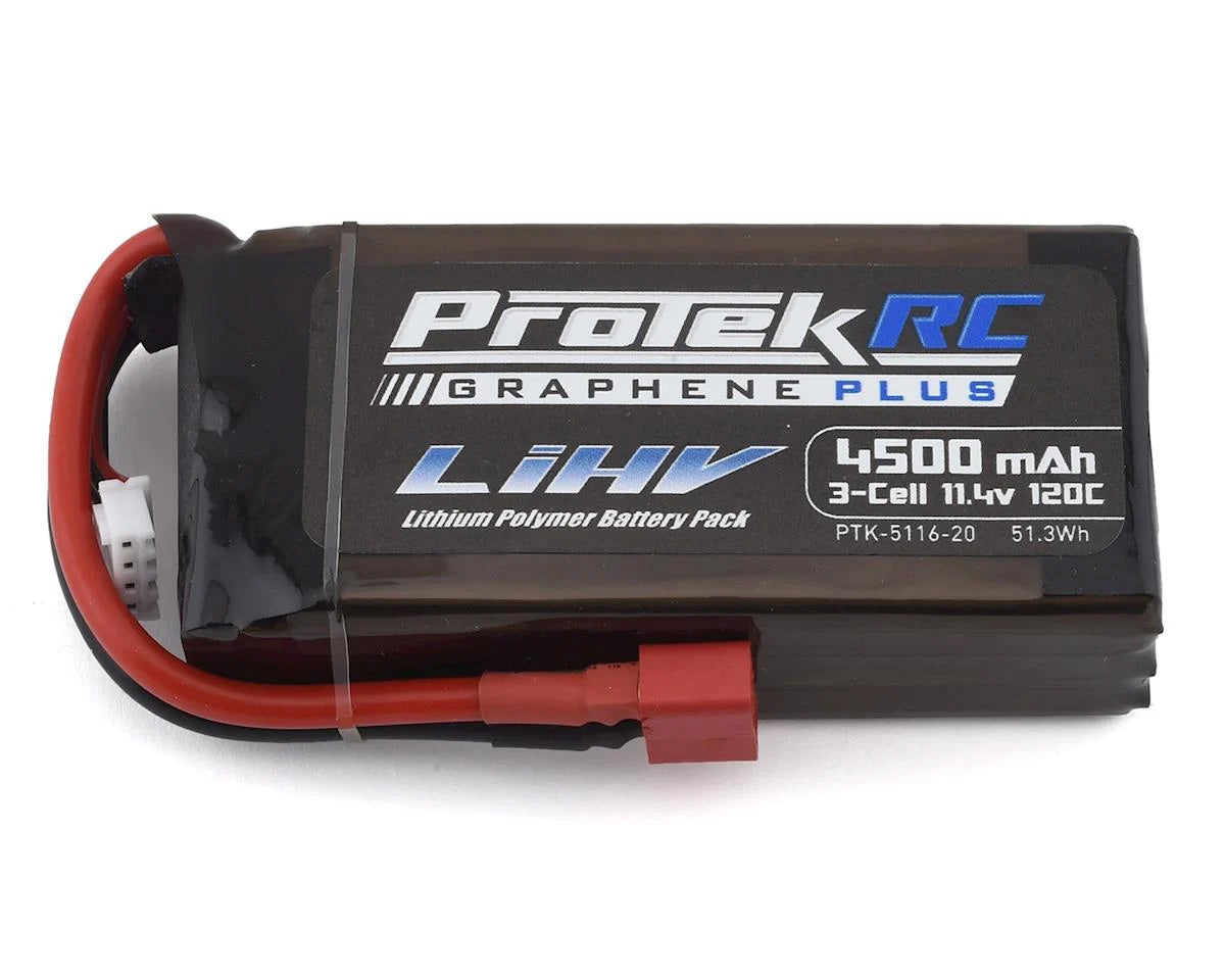 3S 120C Low IR Si-Graphene + HV Shorty LiPo Battery, (11.4V/4500 mAh)