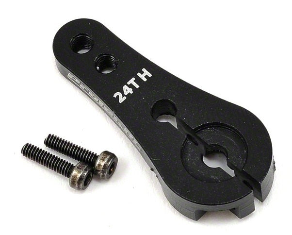 4mm Aluminum Long Clamp Lock Servo Horn (Black) (24T-Hitec)