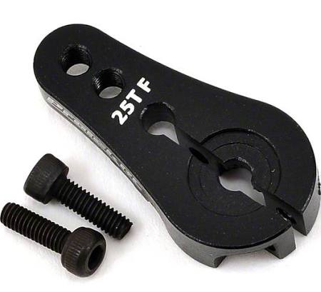 4mm Aluminum Short Clamp Lock Servo Horn (Black) (25T-Futaba/Orion/Savox/Protek)