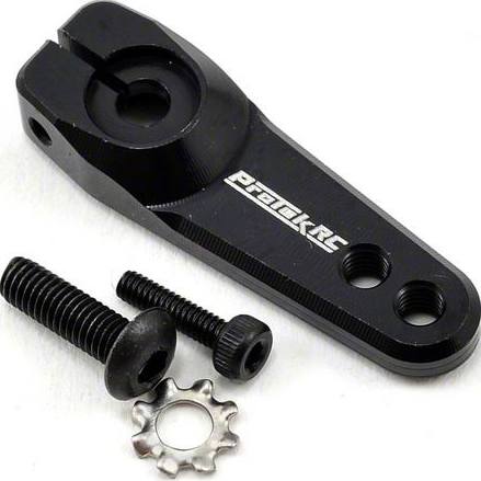 Aluminum Replacement Clamping Servo Horn (Black) (25T-Protek)