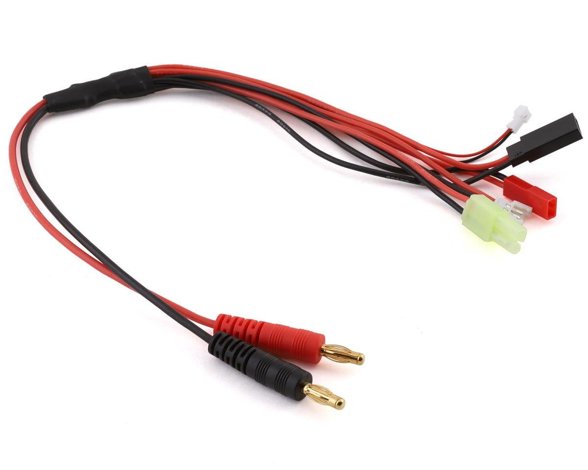 5-Function Mini/Micro Charge Adapter to Male 4mm Bullets-300mm