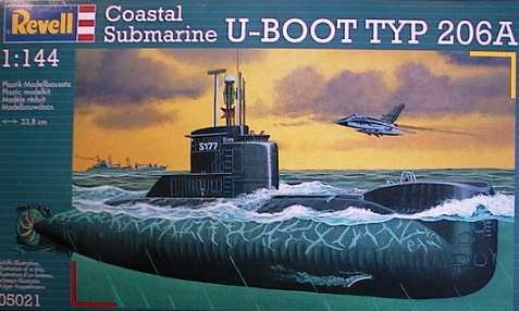 05021 COASTAL SUBMARINE (U-Boot type 206A) 1/144 REVELL
