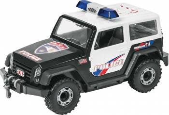 Junior Plastic Model Kit-Police Off Road Vehicle