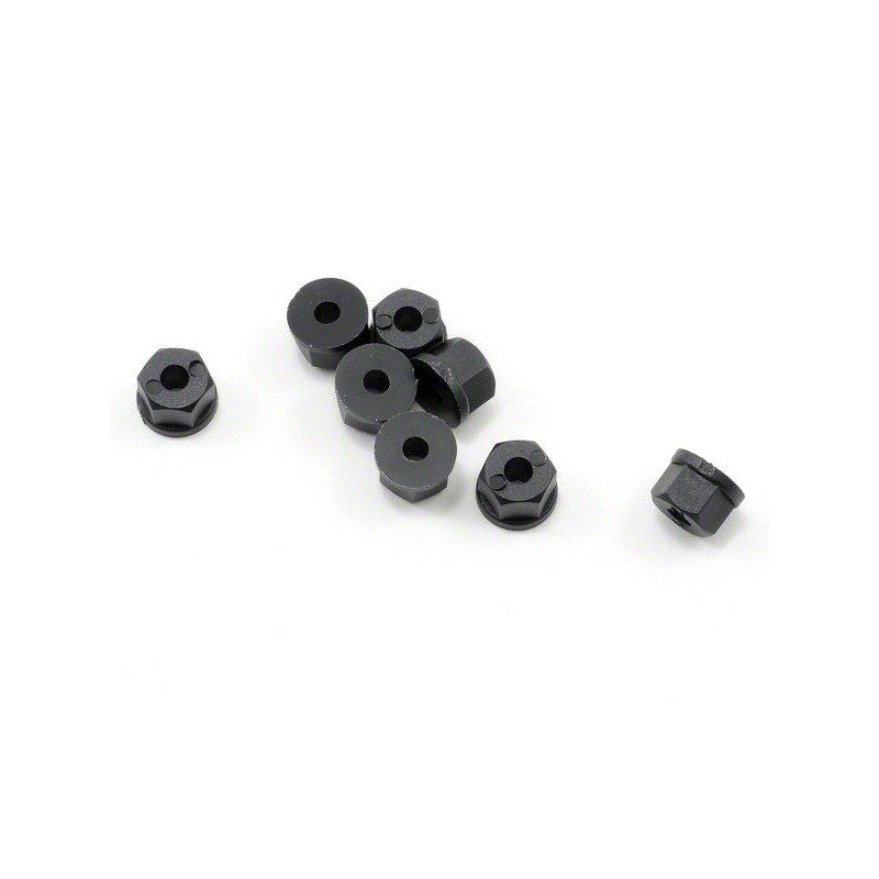 8-32/4mm Nylon Nuts Black (8pcs)