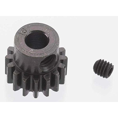 EXTRA HARD 16 TOOTH BLACKENED STEEL 32P PINION 5M/M
