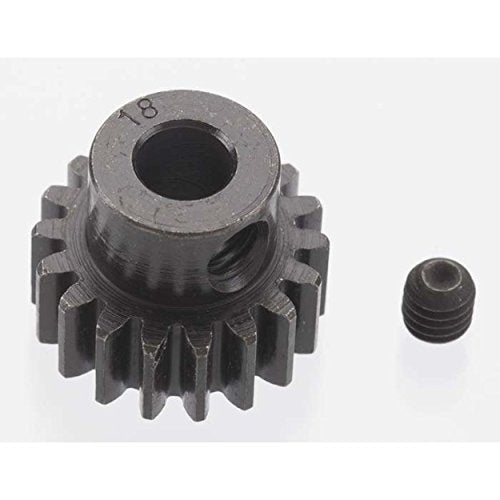 EXTRA HARD 18 TOOTH BLACKENED STEEL 32P PINION 5M/M