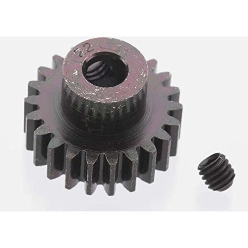 EXTRA HARD 22 TOOTH BLACKENED STEEL 32P PINION 5M/M