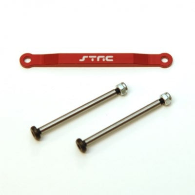 Front Hinge-Pin Brace Kit-Red w/lock-nut style hinge-pins