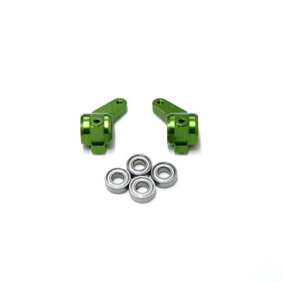 Aluminum Oversized Front Knuckles w/Bearings, Green, for Traxxas Stampede / Rustler / Slash
