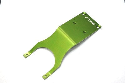Aluminum Front Skid Plate Set, w/ Steering Post, Green, for Traxxas Slash