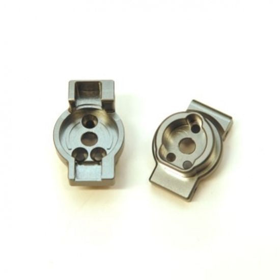 Aluminum Rear Axle Portal Drive Mount, Gun Metal, for Traxxas TRX-4, 1pr