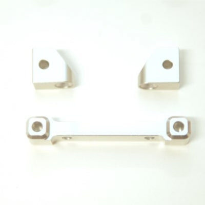 Aluminum Front Hinge-Pin Blocks, Silver, for Traxxas 4Tec 2.0, 3pcs Set