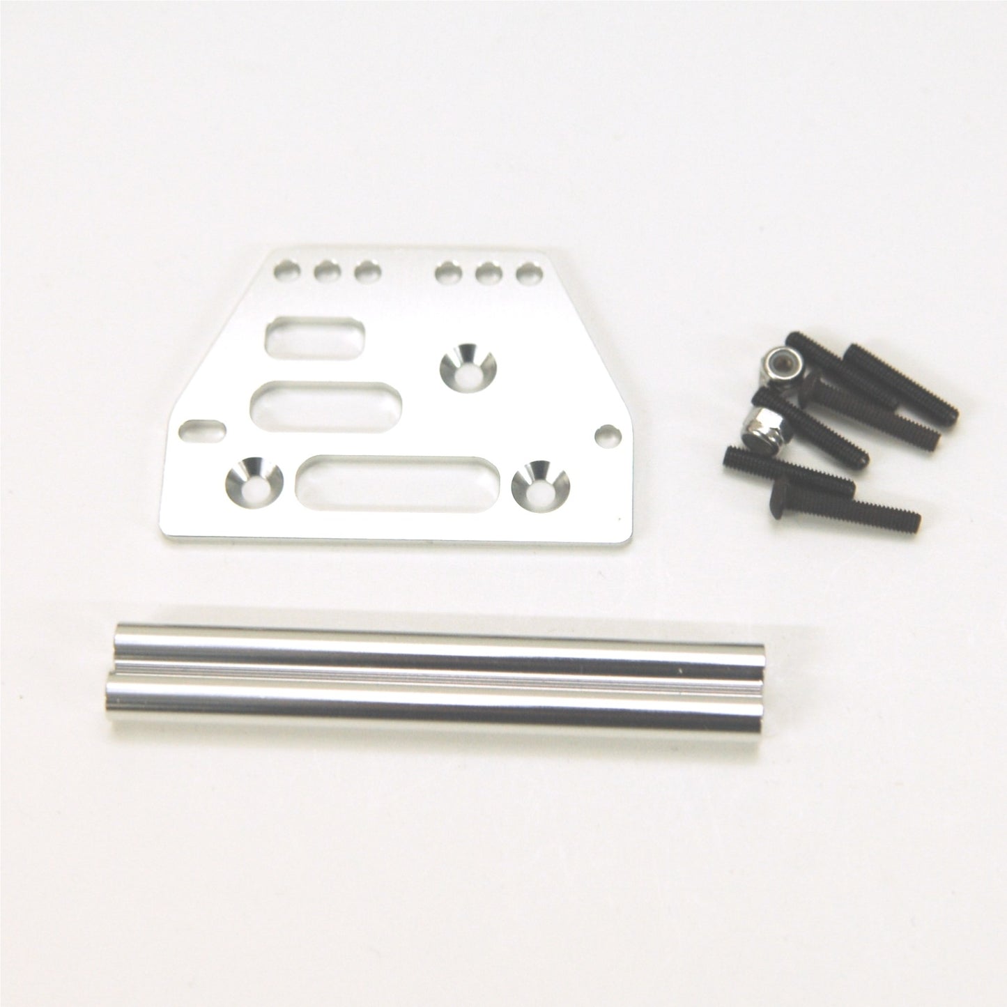Aluminum Front Upper 4-Link Conversion Kit, Silver, for Axial SCX10