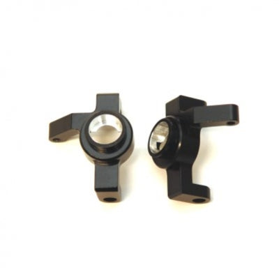 Aluminum V2 Heavy Duty Steering Knuckle, Black, for Axial RR10 Bomber / Wraith / SMT10, 1pr