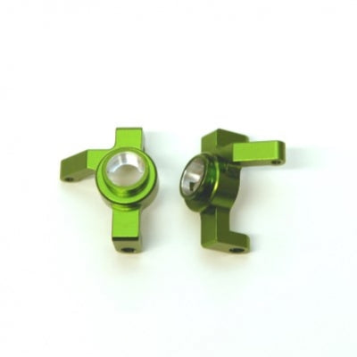 Aluminum V2 Heavy Duty Steering Knuckle, Green, for Axial RR10 Bomber / Wraith / SMT10, 1pr
