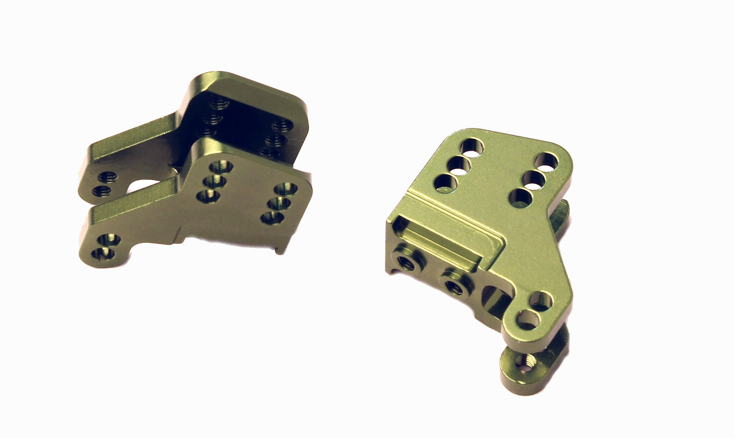 Aluminum Lower Link / Shock Mounts, Green, for Axial RR10 Bomber / Wraith, 1pr