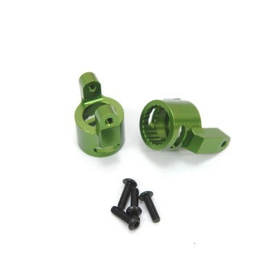 Precision Aluminum C-Hubs, Green, for Axial Wraith / RR10 Bomber / SMT10, 1pr