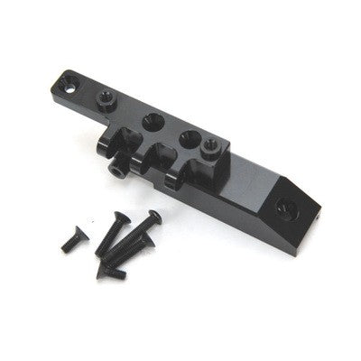 Heavy Duty Aluminum Front Servo Block / Upper Link Mount, Black, for Axial Wraith