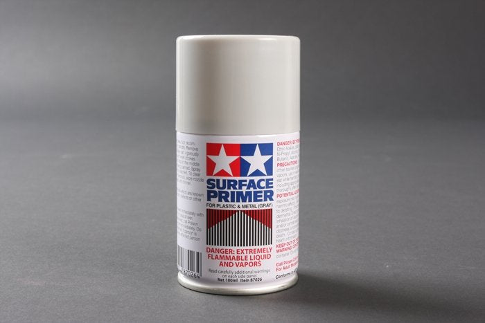 Surface Primer 100ml Aerosol for Plastic and Metal Gray