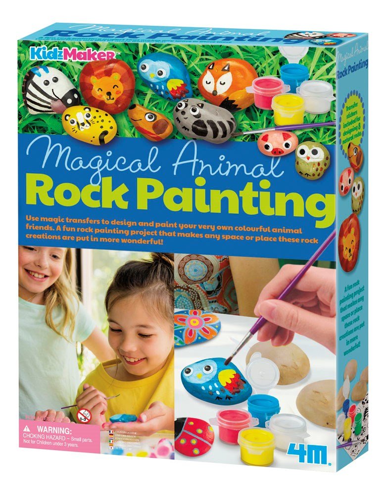 MAGICAL ANIMAL ROCK PAINTING