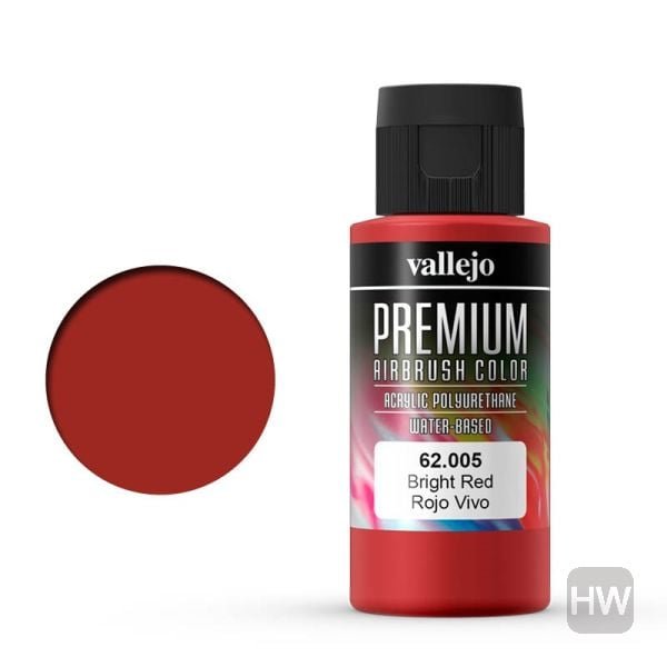 62.005 Bright Red - Premium Color - Airbrush- 60ml 1pc