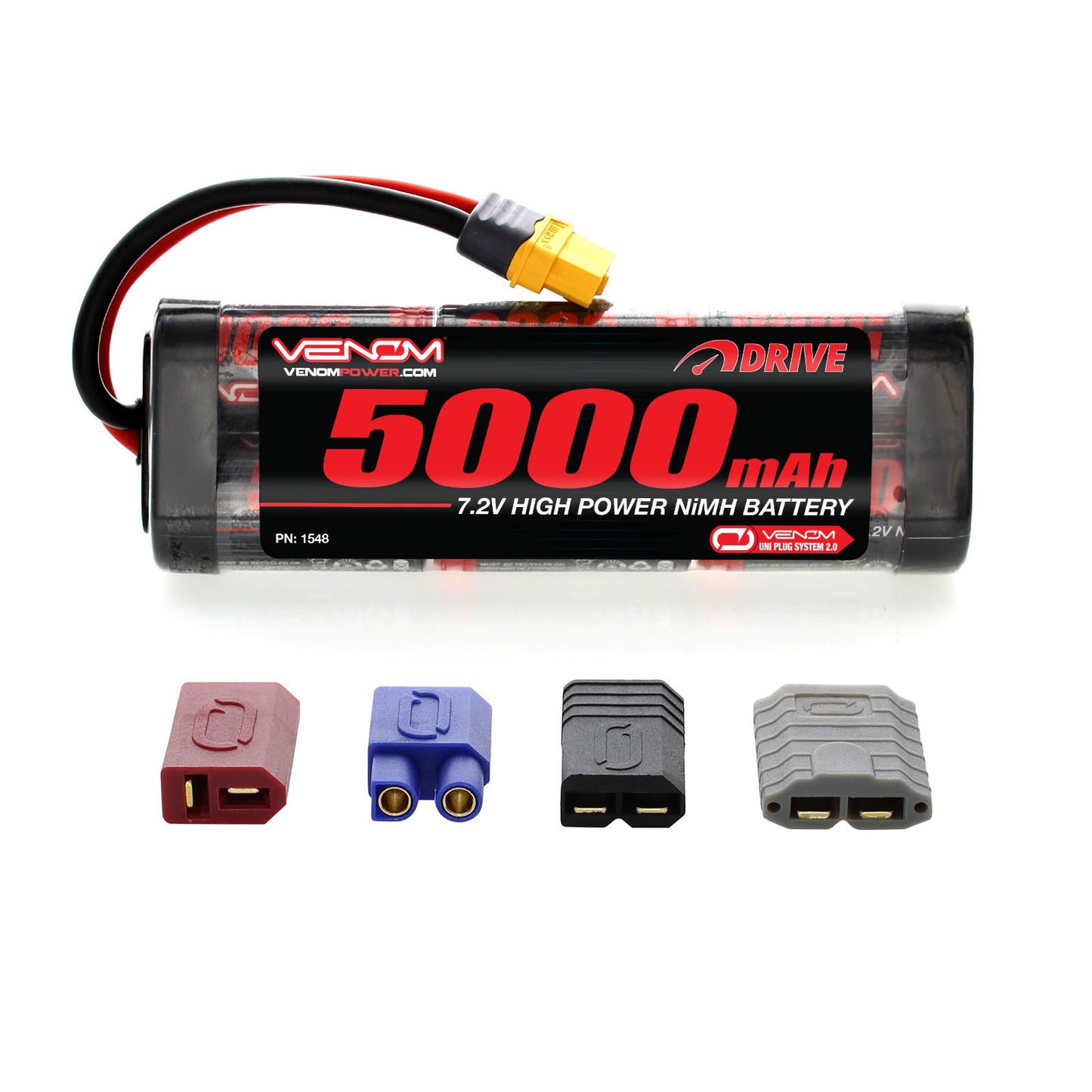 1548 NiMH 7.2V 5000mAh Stick Pack Univ Plug