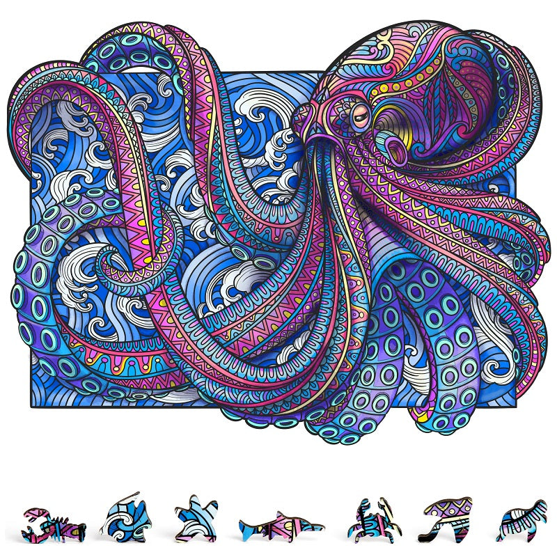 Octopus Wooden Puzzle, 200 Pcs