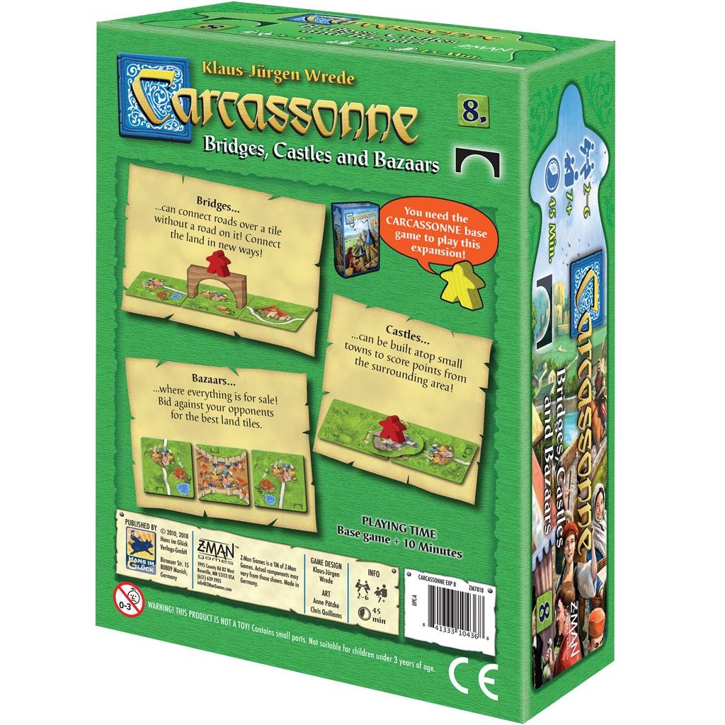 CARCASSONNE EXP 8: BRIDGES CASTLES AND BAZAARS