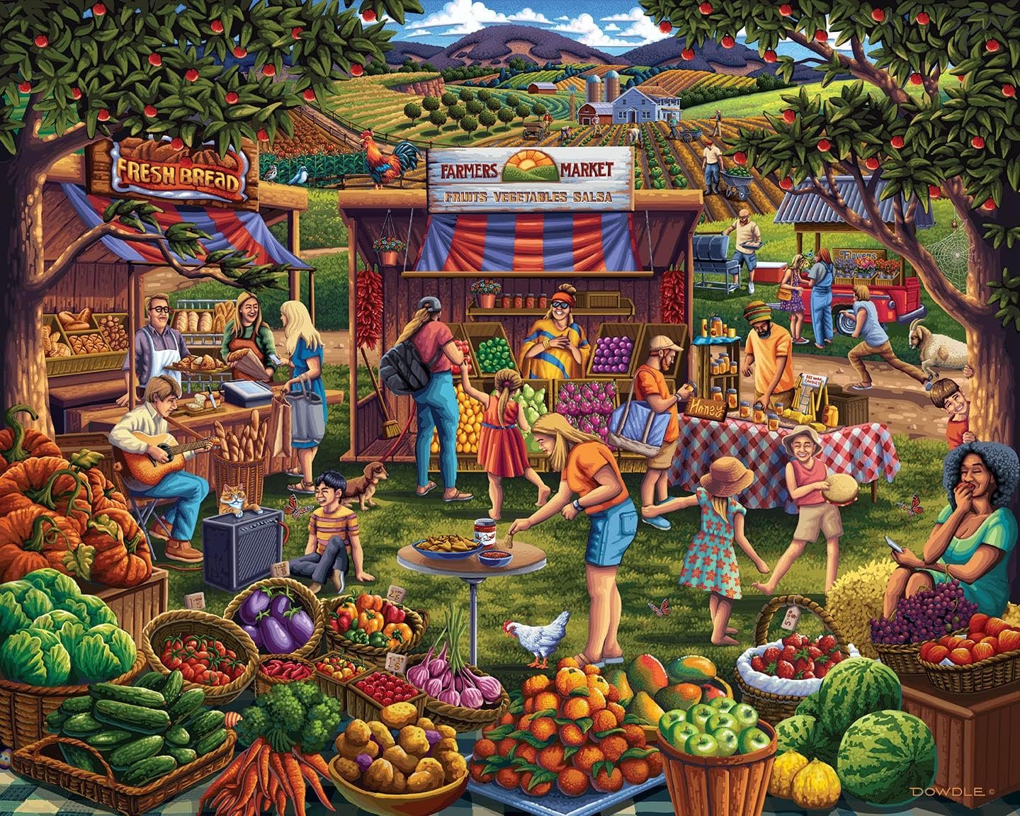 Farmers Market - 500 Piece Puzzle Traditional