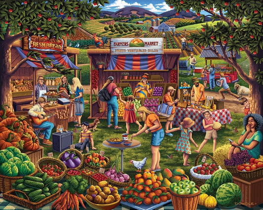 Farmers Market - 500 Piece Puzzle Traditional