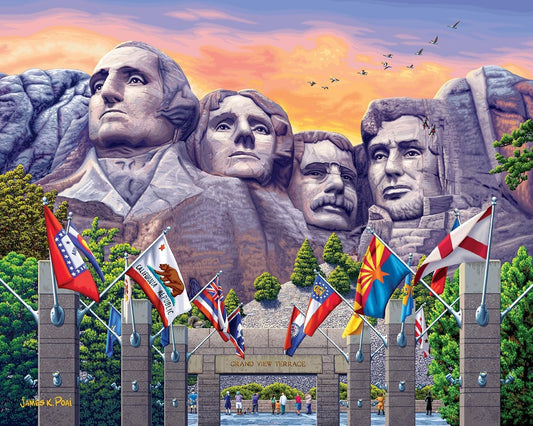 Mount Rushmore - 500 Piece Puzzle Traditional