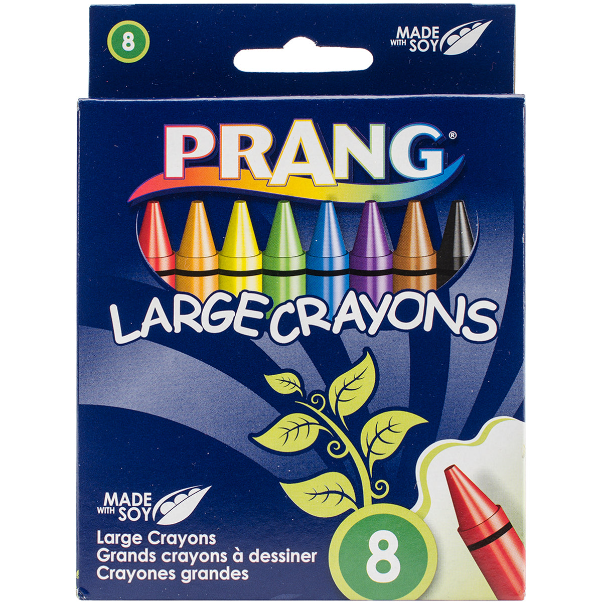 Prang Crayons - Large - 8 Color - 8 Count