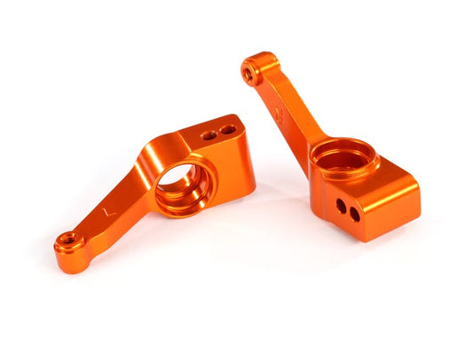 Carriers stub axle (orange-anodized 6061-T6 aluminum) (rear) (2)