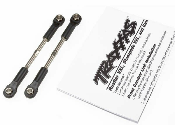 Turnbuckles toe link 55mm (75mm center to center) (2) (assembled with rod ends and hollow balls)