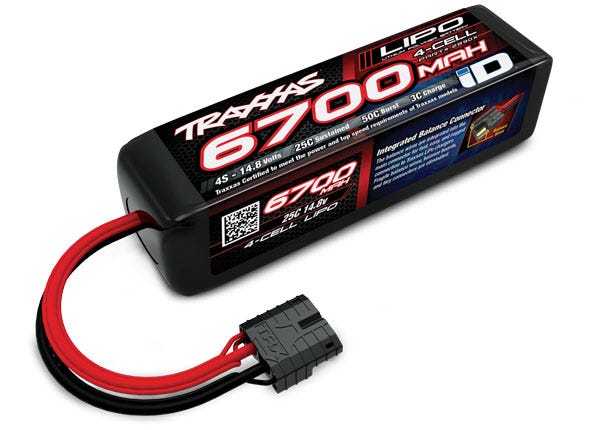 4S 14.8V 25C 50B 6700MAH