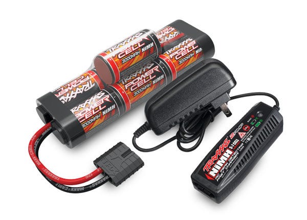 Discontinued - Battery/charger completer pack (includes #2969 2-amp NiMH peak detecting AC charger (1) #2926X 3000mAh 8.4V 7-cell NiMH battery (1))