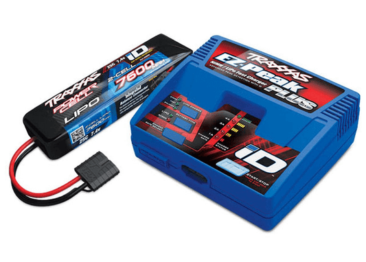 Discontinued - Battery/charger completer pack (includes #2970 iD charger (1) #2869X 7600mAh 7.4V 2-cell 25C LiPo battery (1))