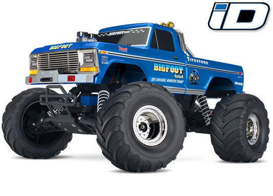 Discontinued - Bigfoot No. 1: 1/10 Scale Officially Licensed Replica Monster Truck.  Ready-to-Race with TQ 2.4GHz radio system and XL-5 ESC (fwd/rev).  Includes: 7-Cell NiMH 3000mAh Traxxas battery