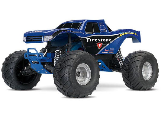 Discontinued - Bigfoot: 1/10 Scale Officially Licensed Replica Monster Truck.  Ready-to-Race with TQ 2.4GHz radio system and XL-5 ESC (fwd/rev).  Includes: 7-Cell NiMH 3000mAh Traxxas battery