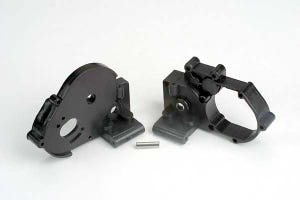 3691 - Gearbox halves (L&R) (black) w/ idler gear shaft